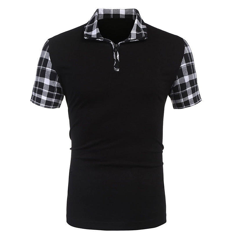 Men's T-shirt Casual Fashion Solid Color Polo Shirt