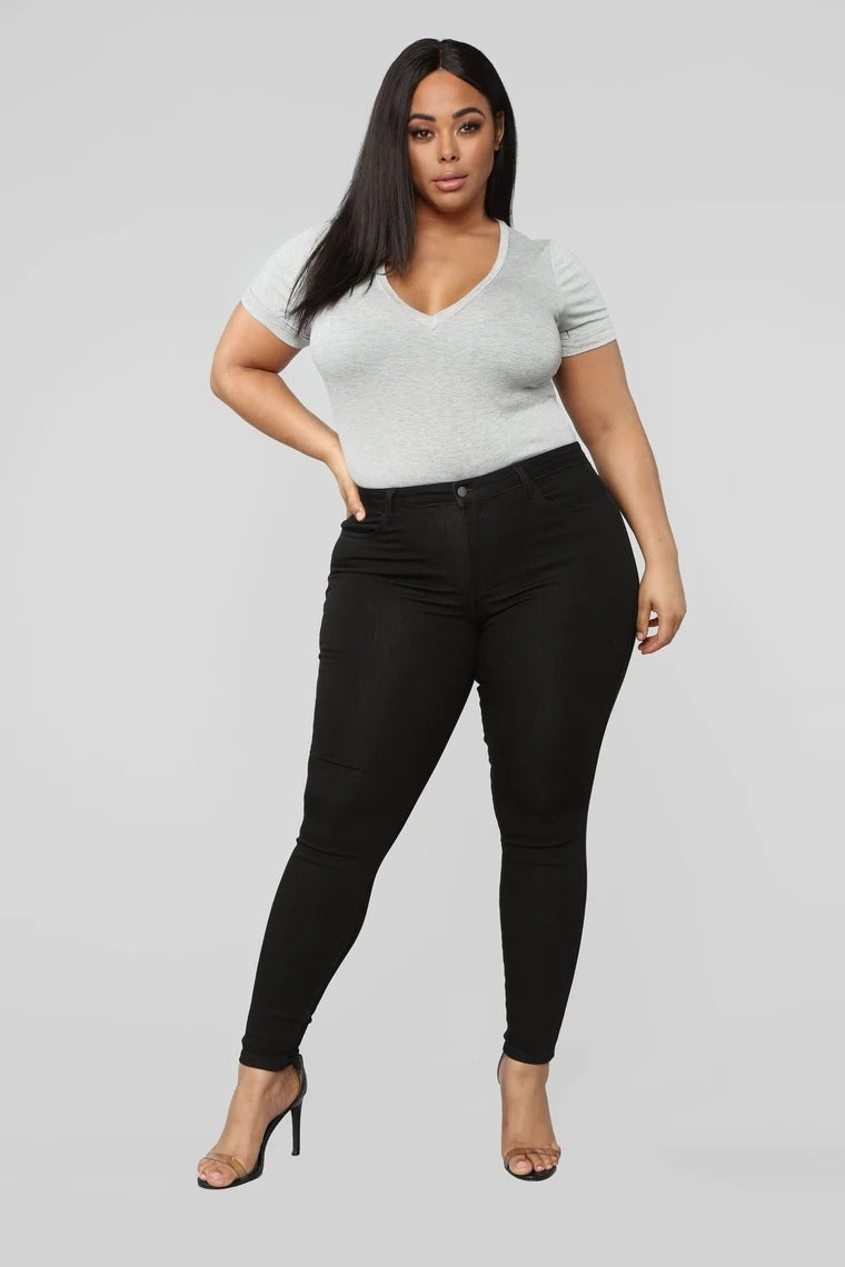 Plus Size Stretch Denim Pants