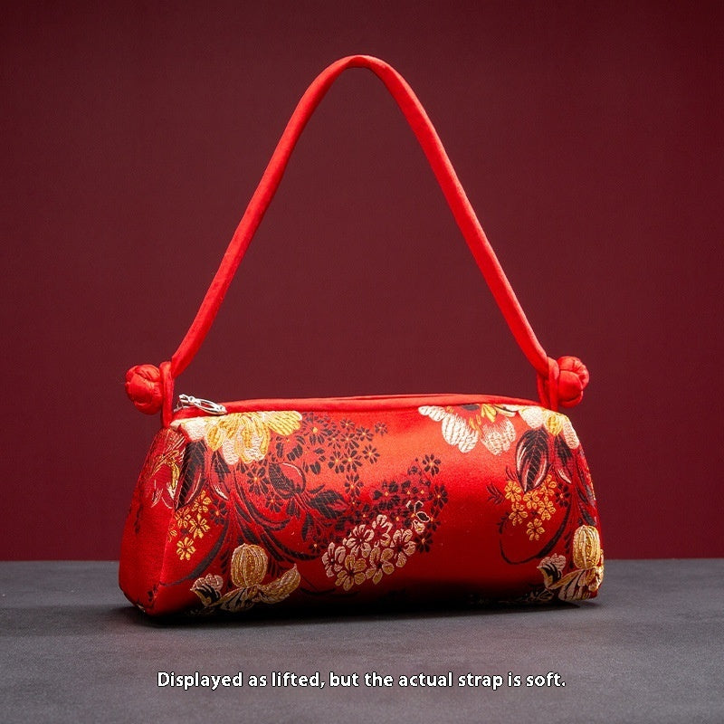 Vintage Silk Embroidery Ladies Hand Bag