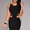 Trendy Black Bandage Dress