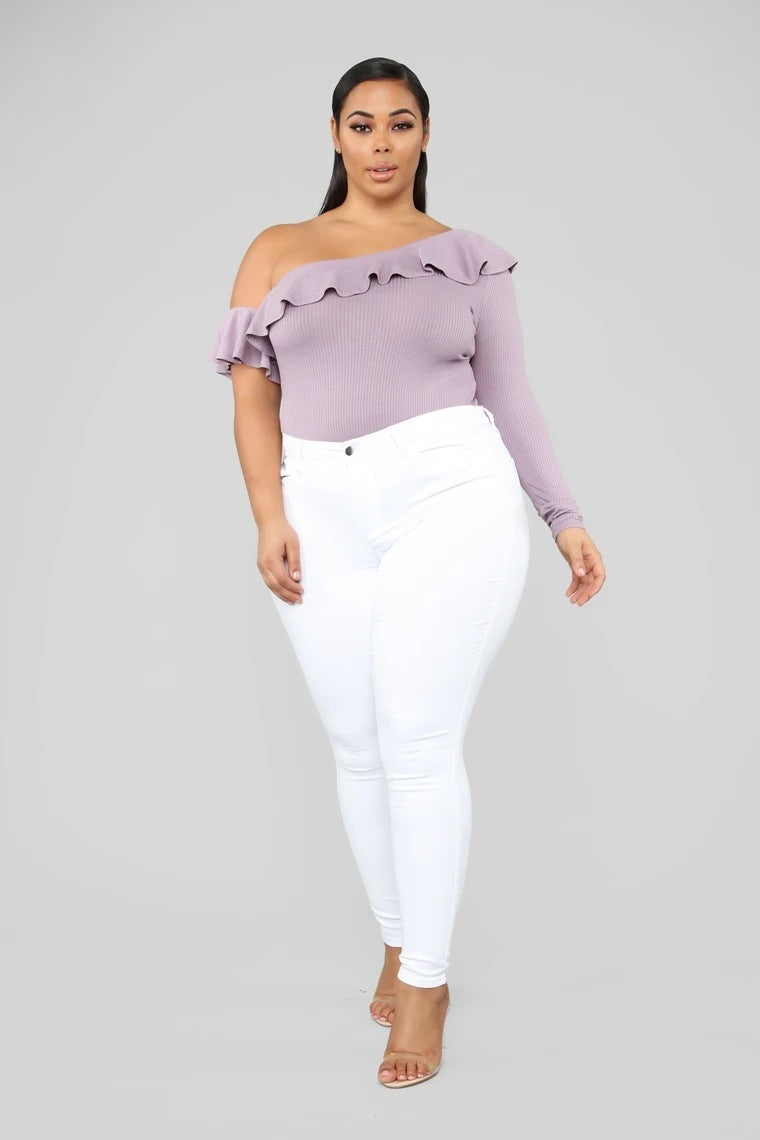 Plus Size Stretch Denim Pants