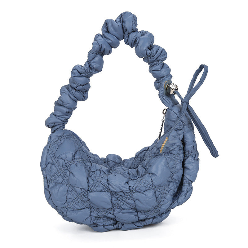 Fashion Pleated Clouds All-match Bubble Underarm Bag